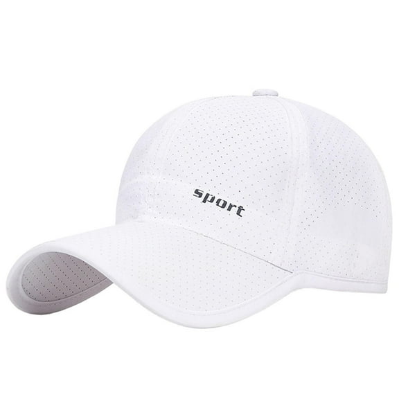 Womens Hats Baseball Caps Quick Drying Lightweight Uv Protection Lightweight Running Cap White One Size