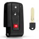 thumbnail image 3 of Carcasa para llave de coche con mando a distancia inteligente de 3 botones para Prius 2004 2005 2006 2007 2008 2009 Verso, color negro, 3 of 5