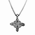 thumbnail image 5 of Classic Wiccan Witch Knot Irish Celtic Knot Trinity Knot Pendant Necklace 14K White Gold for Men Women Fashion Lucky Amulet Jewelry Gift, 5 of 7