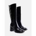 thumbnail image 2 of Free Assembly Women's Faux Leather Square Toe Tall Boots, 2 of 6