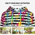 thumbnail image 6 of KLL Trendy Colorful Pineapples for Womens Pullover Hoodie with Pocket Hooded Long Sleeve Shirts Sweatshirt for Women-Small, 6 of 7