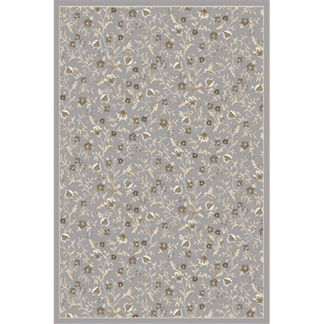 Radici 6674-0034-GREY Pisa Round Grey Traditional Turkey Area Rug- 5 ft. 3 in.