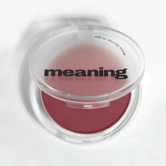 meaning Soft Air Blurring Mousse #02 cool with me | Blush vegano coreano de multiusos con centella asiática y ácido hialurónico libre de talco