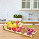 thumbnail image 5 of Bandeja de Servicio Multifunción con Asas Recubrimiento de Superficie Rectángulo Bandeja de Tocador Bandeja Decorativa para Cocina Sala de Estar Dormi 32x10cm Baoblaze tay portátil para servir, 5 of 8