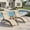 Beige, variant on Resenkos Recliner for Patio, Poolside, Garden, 5-Position Adjustable Backrest 2-Piece Outdoor Chaise Lounges, Black