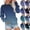 Navy, variant on Crewneck Sweatshirts for Women Long Sleeve Pullover Fleece Hoodies with Pocket Casual Solid Loose Fall Fashion Sweaters Comfy Lightly Winter Outfit Clothes 2025