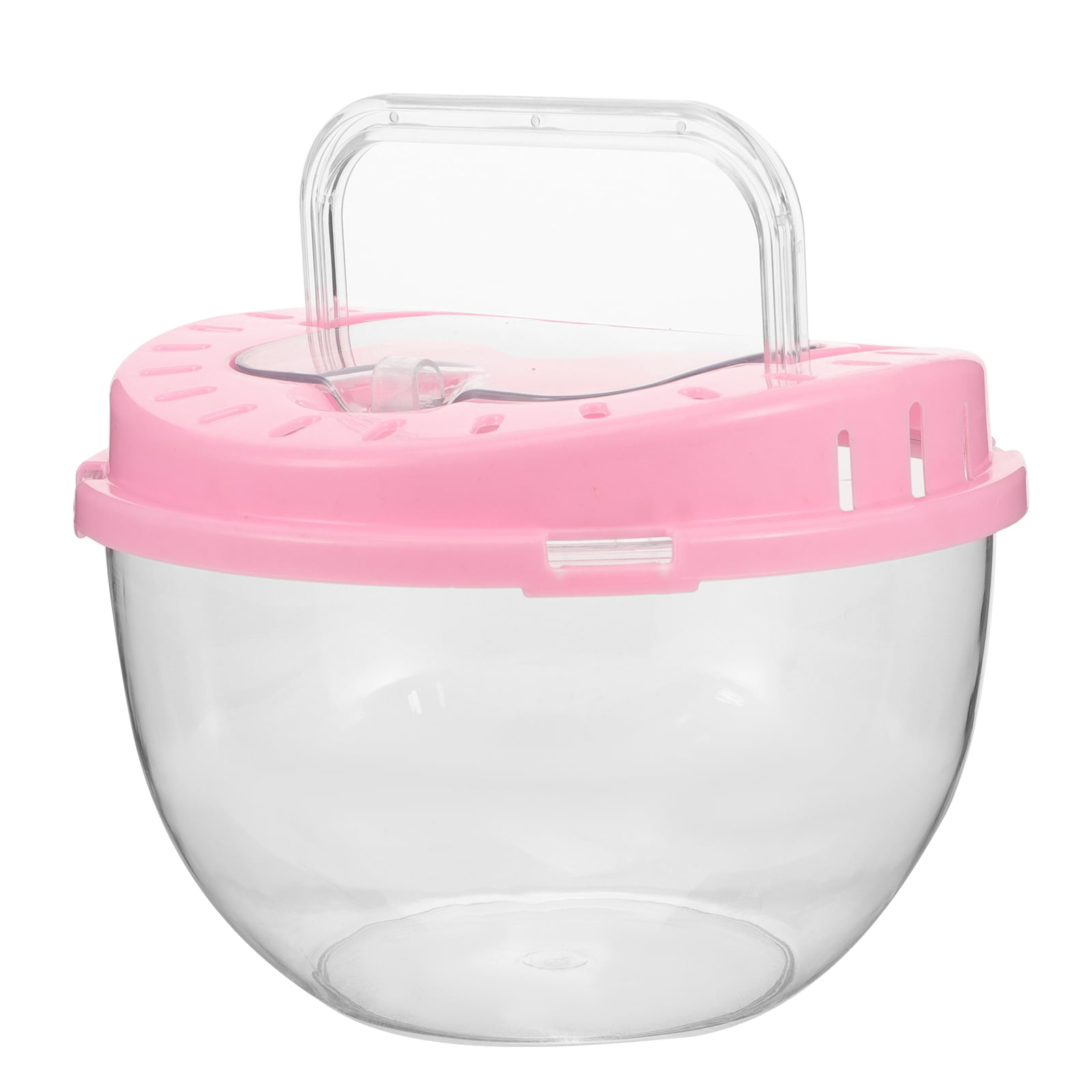 FOMIYES Pink Plastic Hamster Travel Case for Storage and Outdoor Use 2Pcs