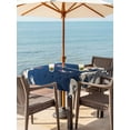 thumbnail image 2 of Outdoor Tablecloth with Umbrella Hole and Zipper, Coastal Wave Square Table Cloth 60x60 Inch Waterproof Tablecloth, Japanese Style Ocean Fish Blue Picnic Table Cover for Patio Camping, 2 of 7
