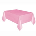 thumbnail image 3 of (6 pack) Rectangular 54" x 108" Light Pink Plastic Table Cover, by Way To Celebrate, 3 of 9