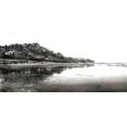 thumbnail image 2 of Villa, Mlli 18x11 Gold Ornate Wood Framed with Double Matting Museum Art Print Titled - Black And White Beach, 2 of 4