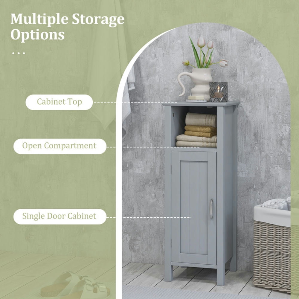 Finihen Bathroom Storage Cabinet, Bathroom Floor Cabinet, Bathroom Storage Organizer with 2-Tier Cabinet, for Bathroom, Living Room, Bedroom, Kitchen, Gray Finihen Bathroom Storage Cabinet, Bathroom Floor Cabinet, Bathroom Storage Organizer with 2-Tier Cabinet, for Bathroom, Living Room, Bedroom, Kitchen, Gray