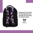 thumbnail image 2 of kuromi Hello Kitty Allover School Backpack - Hello Kitty, My Melody, Kuromi, Keroppi - Officially Licensed Hello Kitty School Bookbag (Kuromi Black), 2 of 5