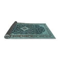 thumbnail image 2 of Ahgly Company Indoor Rectangle Medallion Light Blue Traditional Area Rugs, 2' x 3', 2 of 4