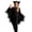Z300 Black, variant on Yuncity Girls Halloween Bat Costume With Wings Funny Print Fall Winter Soft Comfy Holiday Cosplay Party Hooded Outfit,Size 3-11 Years Black