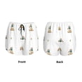 thumbnail image 3 of Balery Rabbit Blowing Dandelions Pantalones cortos deportivos para mujer con forro y dos bolsillos, elásticos, para entrenamiento, gimnasio, yoga-Small, 3 of 7