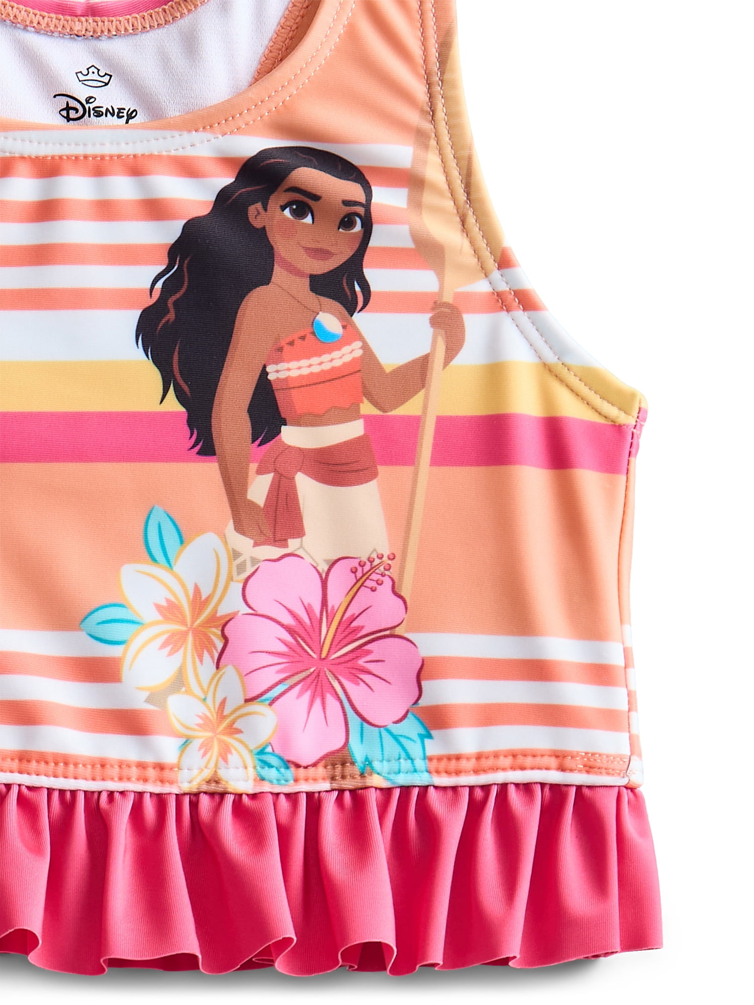 Character Toddler Girl Ruffle Tankini Swimsuit, 2-Piece, Sizes 12M-5T