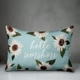 thumbnail image 3 of Creative Products Hellow Sunshine Flowers on Light Blue 14x20 Indoor / Outdoor Pillow, 3 of 3