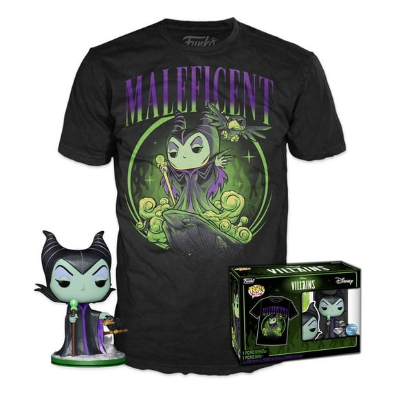 Funko Pop Vinyl Tees - Disney Villains - Maleficent Diamond Collection Medium