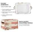thumbnail image 3 of Checkerboard Plaids Coconut Trees Retro Square Storage Bins with Handles Collapsible Containing Box 2 Packs, 3 of 9