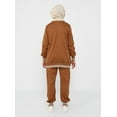 thumbnail image 4 of Tan - Crew neck - Tracksuit Set - Tavin, 4 of 6