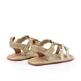 thumbnail image 4 of Zshosam Toddler Water Shoes Infant Baby Boys Girls Summer Beach Sandals Non Slip Soft Rubber Sole Toddler Outdoor Closed-Toe First Walker Shoes Size 4,(Gold Infant 4), 4 of 7