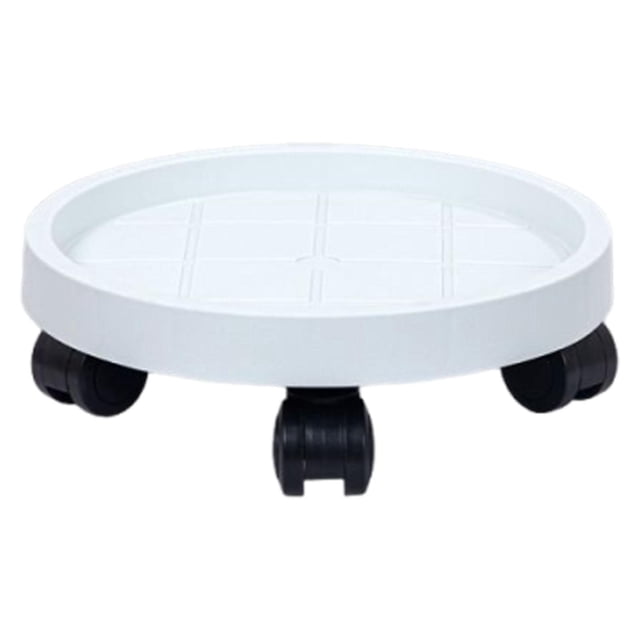 Zorion Support de Plante Chariot à Fleurs avec Roue Chariot de Jardinière Rond Robuste Silencieux Dia 40 cm