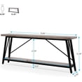 thumbnail image 2 of Tribesigns 70.9" Extra Long Sofa Table Behind Couch, Industrial Console Table for Hallway, Gray, 2 of 5