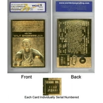 WILT CHAMBERLAIN 1961-62 Fleer ROOKIE 23KT Gold Card Sculpted Graded GEM MINT 10