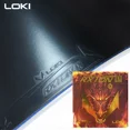 thumbnail image 3 of LOKI-RXTON 9 Table Tennis Rubber, Pips-in Super Sticky Ping Pong Rubber, Internal Energy, Blue Cake Sponge, Fast Attack and Arc 38 degrees red, 3 of 6