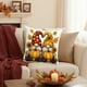 thumbnail image 5 of Thanksgiving Pillow Covers 17.7x17.7 Inches Fall Pumpkin Decorative Pillow Cases With Soft Fabric Hidden Zipper For Home Decor, 5 of 6