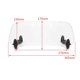 thumbnail image 2 of Lámina de parabrisas elevada para motocicleta, accesorios de extensión de deflector de viento ajustable universal, 2 of 5