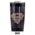 thumbnail image 2 of Superman Steel Fire Shield Stainless Steel Tumbler 20 oz Coffee Travel Mug/Cup, Vacuum Insulated & Double Wall with Leakproof Sliding Lid | Great for Hot Drinks and Cold Beverages, 2 of 7