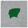 thumbnail image 2 of Men's-Antigua  Heather Gray Wisconsin Badgers St. Patrick's Day Fleece Raglan Victory Pullover Hoodie, 2 of 2