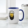 thumbnail image 4 of CafePress - Beer Beard Mugs - 15 oz Ceramic Large White Novelty Mug, 4 of 4