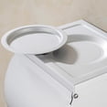 thumbnail image 4 of Elegante soporte para papel higiénico de pared, accesorio universal de acero inoxidable para baño, cocina (ahorro de espacio), 4 of 5