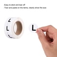 thumbnail image 4 of Unique Bargains Clothing L Large Size Sticker Label Coding Label 25mm/1inch Dia 1 Roll 500 Round Adhesive Labels, 4 of 5