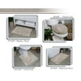 thumbnail image 6 of Home Weavers Elegance Bathroom Rugs Sets 4 Piece- Plush Bath Mat Set Quick-Dry Soft Microfiber Bathroom Mat with Rubber Backing, Absorbent Bathroom Rug Set, Washable Bath Rugs, Bath Mats, Ivory, 6 of 9