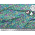 thumbnail image 3 of Soimoi Poly Georgette Fabric Aster Flower Print Fabric by the Yard 52 Inch Wide, 3 of 3