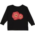 thumbnail image 3 of Inktastic Red Poppy Flowers Boys or Girls Long Sleeve Toddler T-Shirt, 3 of 5
