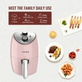 thumbnail image 3 of KAPAS Air Fryer Oven 2.2 QT Air Fryers, Pink - Auto Shutoff Cool Touch Handle, 3 of 5