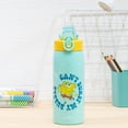 thumbnail image 5 of Zak Designs SpongeBob SquarePants Sage Kids Water Bottle For School or Travel, 19oz Stainless Steel Water Bottle With Straw, Handle, and Leak-Proof, Pop-Up Spout Cover (SpongeBob and Patrick), 5 of 9
