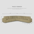 thumbnail image 3 of 144.5" Full Leather Reclining Sectional, 3 Power Recliners, Adjustable Headrest & Backrest,Spacious & Deep Seating, 3 of 8
