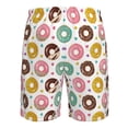thumbnail image 6 of Kdxio Colorful Donuts Pattern Mens Casual Shorts - Drawstring Summer Beach Sports Shorts for Men, 6 of 9