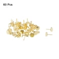 thumbnail image 3 of Uxcell 60Pack 11mmx17mm Clavos decorativos de cabeza plana para tapicería, Oro, 3 of 6