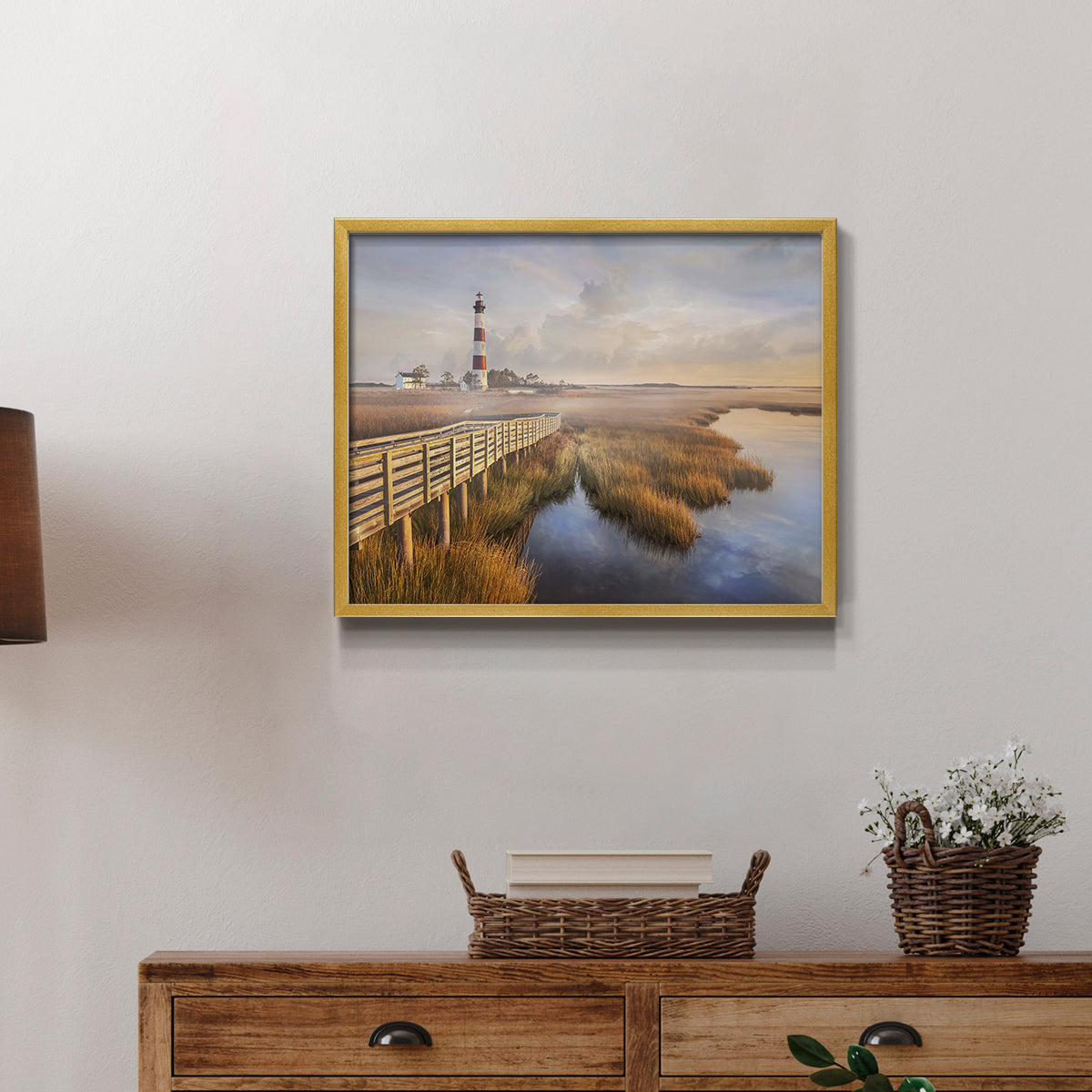 Private Path II by Mike Calascibetta - Restickable Framed Giclée Print