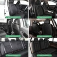 thumbnail image 5 of DIKSOAKR Car Seat Covers Fit for Cadillac SRX 2010-2016: 2 Row 5 Seats Full Set Faux Leather Seat Covers Waterproof Automotive Seat Cushion Protector(5 Seats,Black), 5 of 7