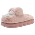 thumbnail image 2 of Chaussures Femmes Chaudes Mignonnes Boule en Peluche Maison Tête Ronde Semelle Douce Pantoufles en Coton Pantoufles pour Femmes Intérieur en Liquidation, 2 of 9