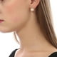 thumbnail image 3 of Aretes Ocean Heart OH15-87, en baño de oro rosa con perla blanca e incrustaciones de cristales austriacos en color blanco. Ocean Heart OH15-87, 3 of 3