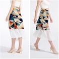 thumbnail image 4 of Geometric Cube Stylish Chiffon Beach Dresses and Skirts for Women - for a Day at the Beach, 4 of 6