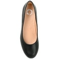 thumbnail image 5 of Journee Womens Saar Comfort Insole Round Toe Block Heel Pumps, Widths Available, 5 of 10